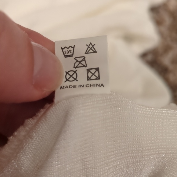 SHEIN white shiny satin ruched one shoulder crop top - Picture 5 of 6